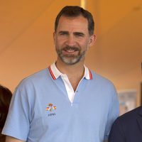 El Príncipe de Asturias, sonriente en el Náutico de Palma