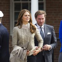 Magdalena de Suecia y Chris 0'Neill en Castle Clinton National Monument