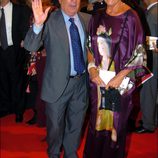 Alfredo Landa y su mujer en el estreno de 'Tiovivo C. 1950'