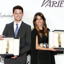 Blanca Suárez y Jeremy Irvine en la entrega del Trofeo Chopard en Cannes 2013