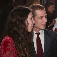 Andrea Casiraghi y Tatiana Santo Domingo en un desfile de Dior en Mónaco