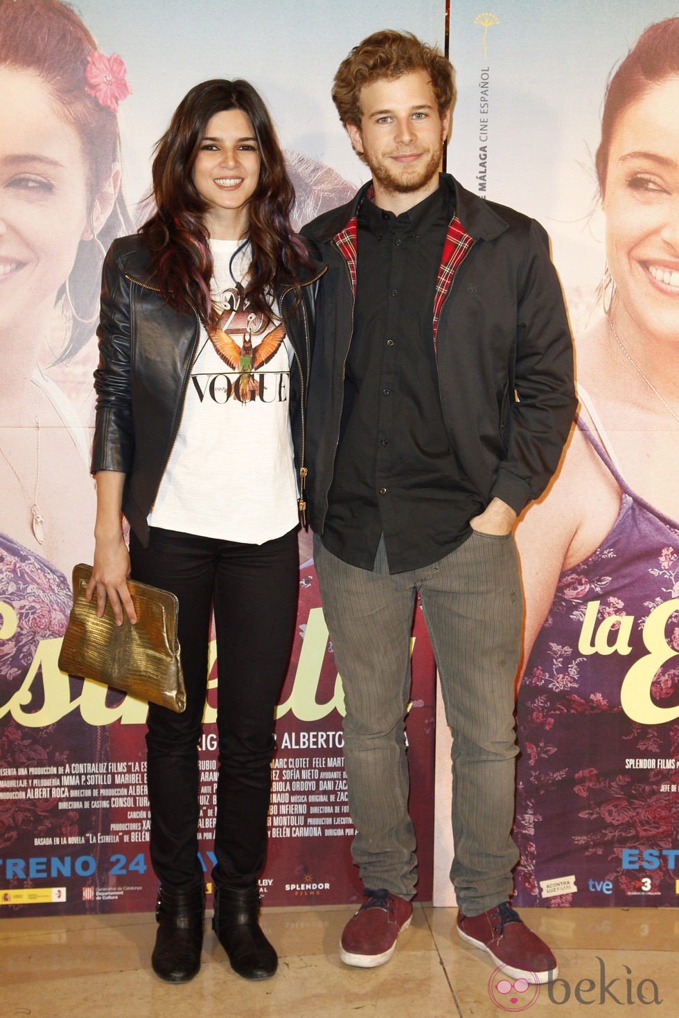 Clara Lago y Álvaro Cervantes en el estreno de 'La estrella'