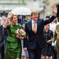 Guillermo Alejandro y Máxima de Holanda a su llegada a Luxemburgo