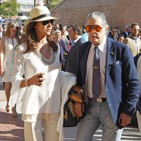 Mari Ángeles Grajal y Jaime Ostos en una corrida de toros de San Isidro 2013