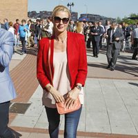 Anne Igartiburu en una corrida de toros de San Isidro 2013