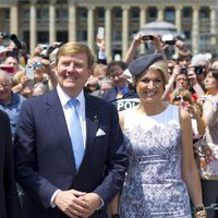 Los Reyes Guillermo Alejandro y Máxima de Holanda en Stuttgart