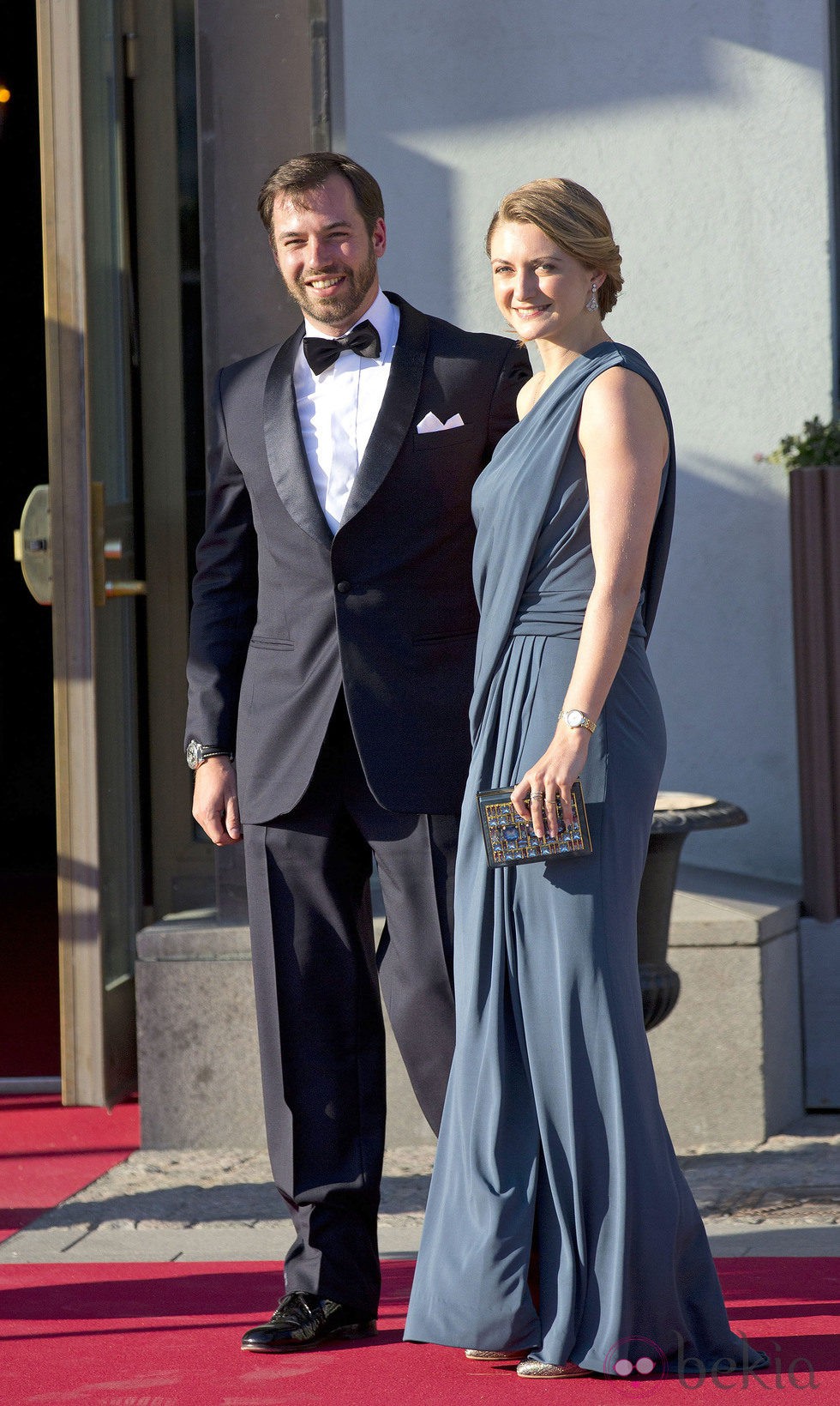 Guillermo y Stéphanie de Luxemburgo en la cena previa a la boda de Magdalena de Suecia y Chris O'Neill
