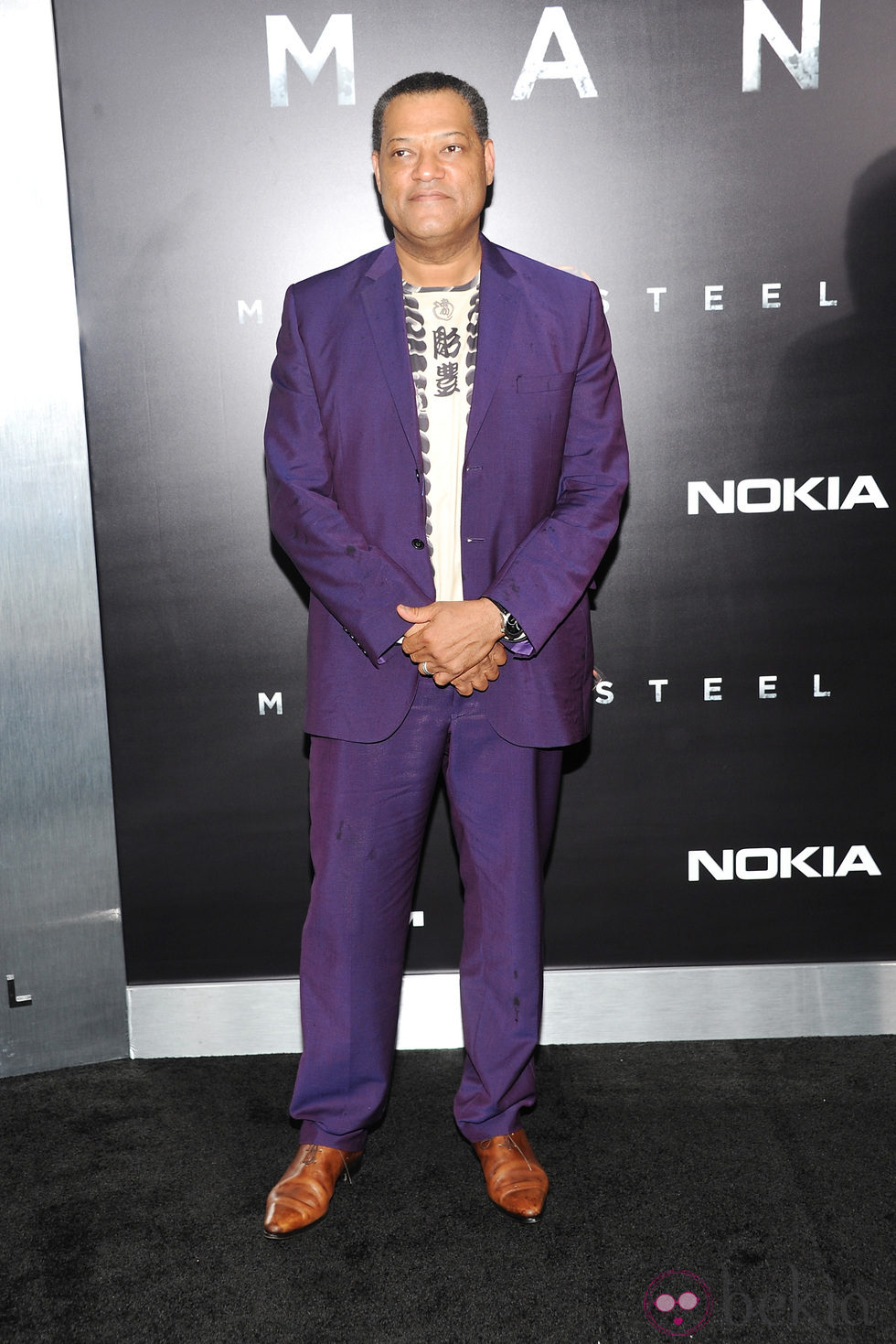 Laurence Fishburne en la premiere de 'El Hombre de Acero' en Nueva York