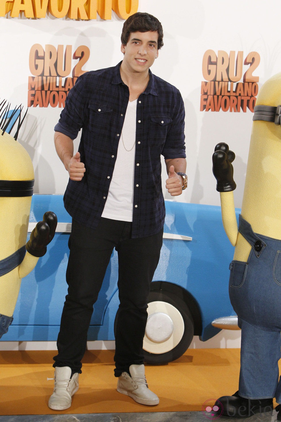 Xuso Jones promocionando 'Gru, mi villano favorito 2' en Madrid