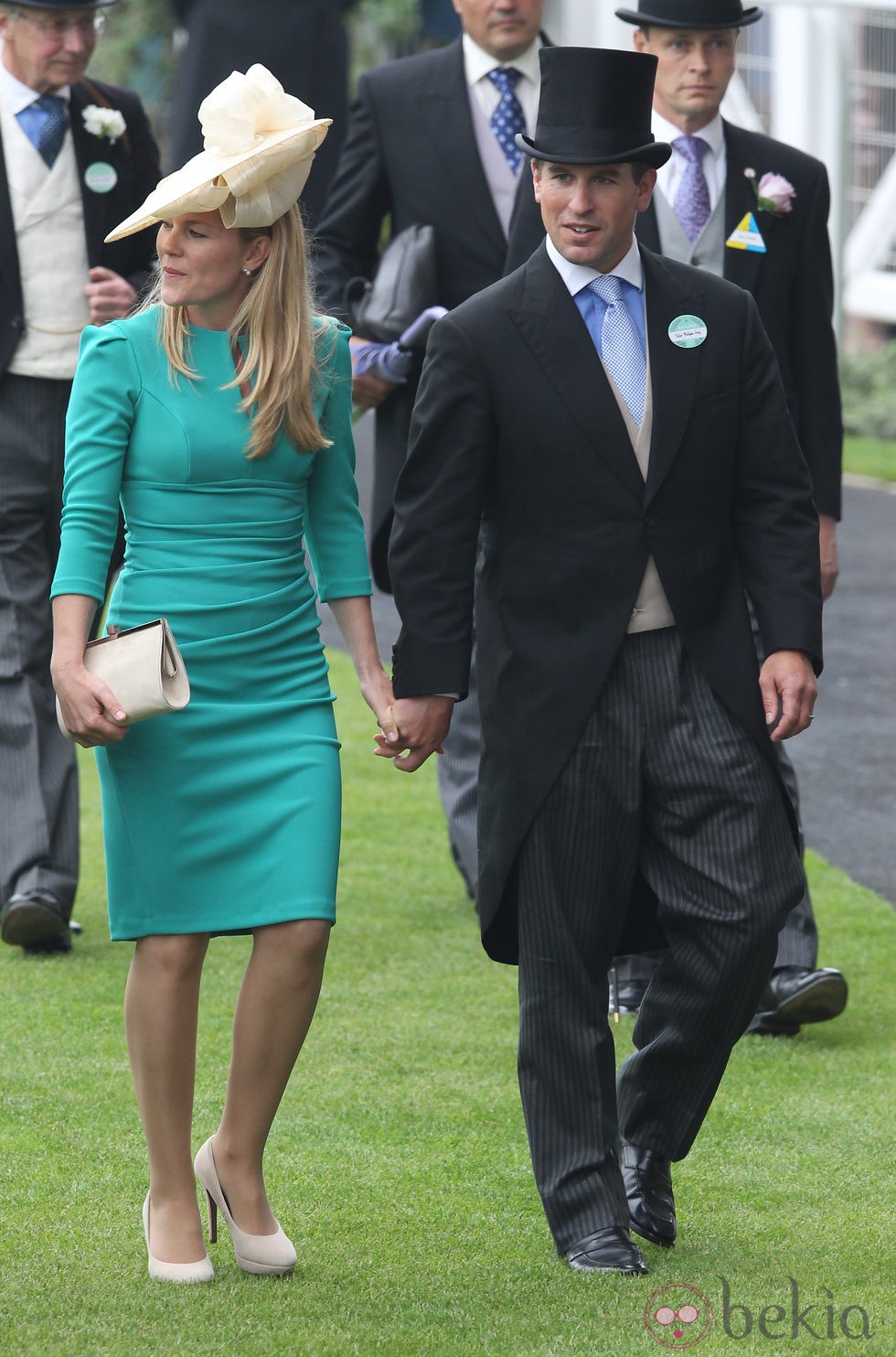 Autumn Kelly y Peter Phillips en Ascot 2013