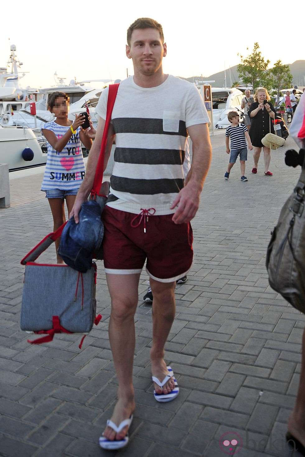 Leo Messi llega a Ibiza tras su tour benéfico por todo el mundo