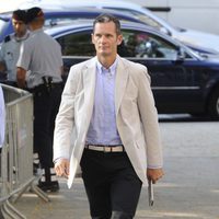 Iñaki Urdangarín llegando a la Ciudad de la Justicia de Barcelona