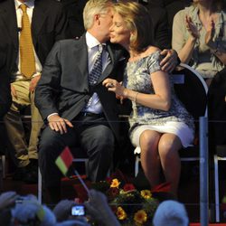 Felipe y Matilde de Bélgica en el National Ball de Bruselas