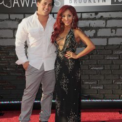 Jionni LaValle y Snooki en los MTV Video Music Awards 2013