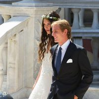 Andrea Casiraghi y Tatiana Santo Domingo tras su boda