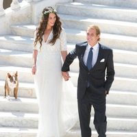 Foto oficial de la boda de Andrea Casiraghi y Tatiana Santo Domingo