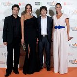 Eva González y el jurado de 'Masterchef' en la clausura del FesTVal de Vitoria 2013