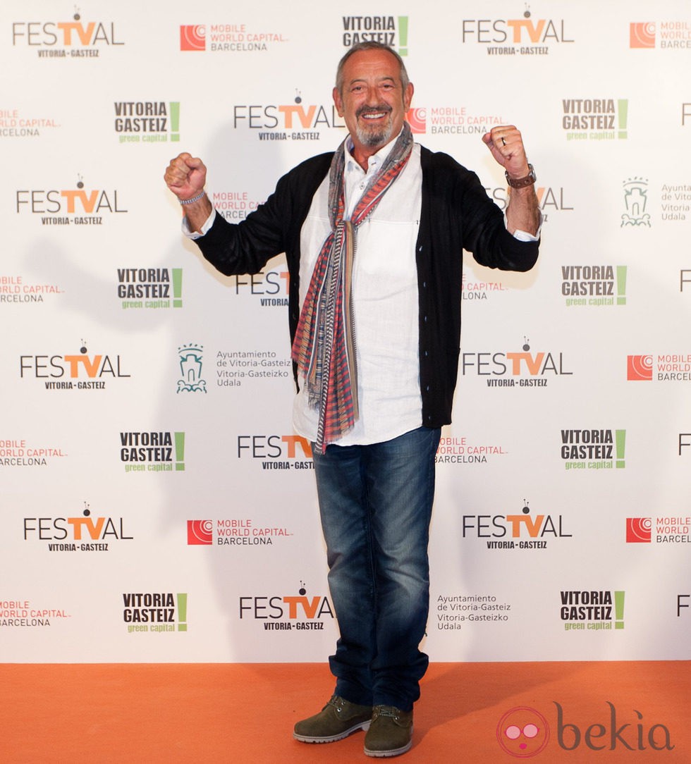 Karlos Arguiñano en la clausura del FesTVal de Vitoria 2013