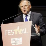 Pedro Piqueras en la clausura del FesTVal de Vitoria 2013