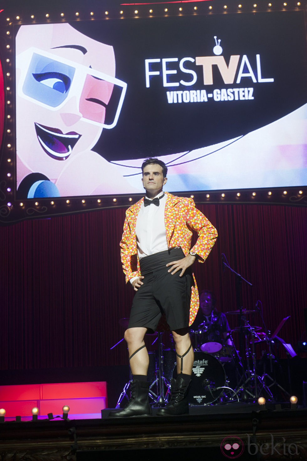Luis Larrodera en la clausura del FesTVal de Vitoria 2013