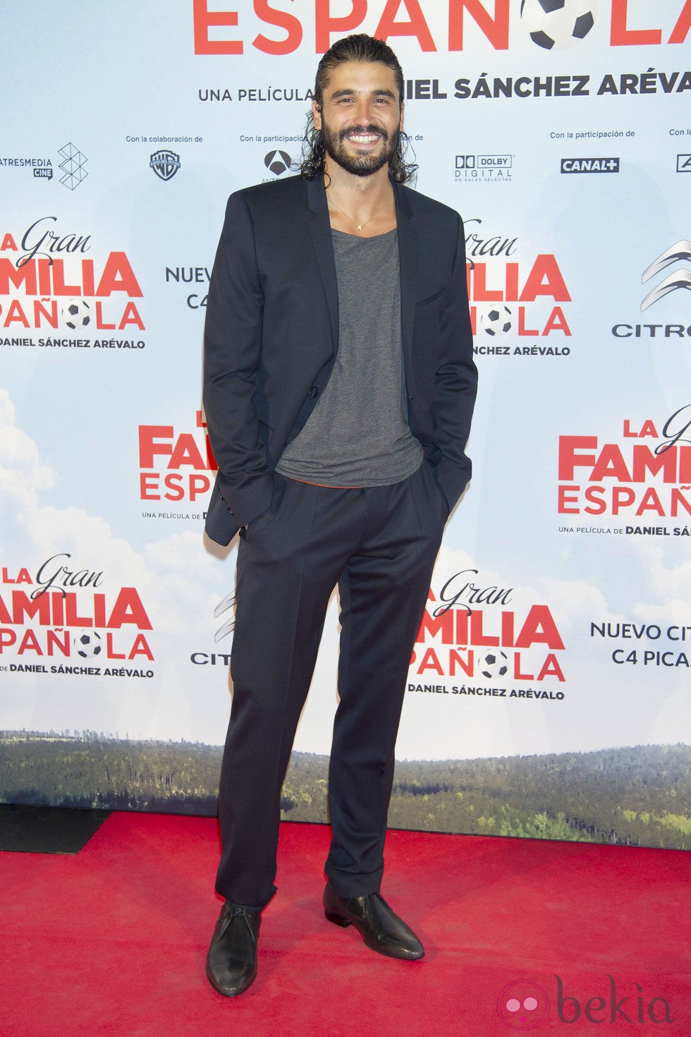Álex García en el estreno de 'La Gran Familia Española'
