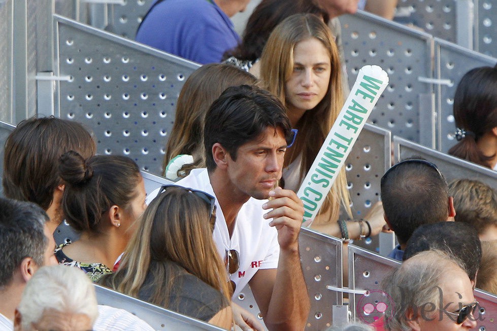 Fernando Verdasco y Martina Klein en la eliminatoria entre España y Ucrania de la Copa Davis 2013