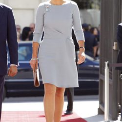 Máxima de Holanda a su llegada al Congreso de los Diputados durante su visita a España