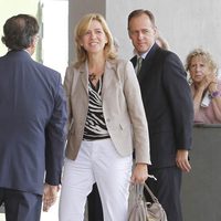 La Infanta Cristina visita al Rey tras su operación de cadera
