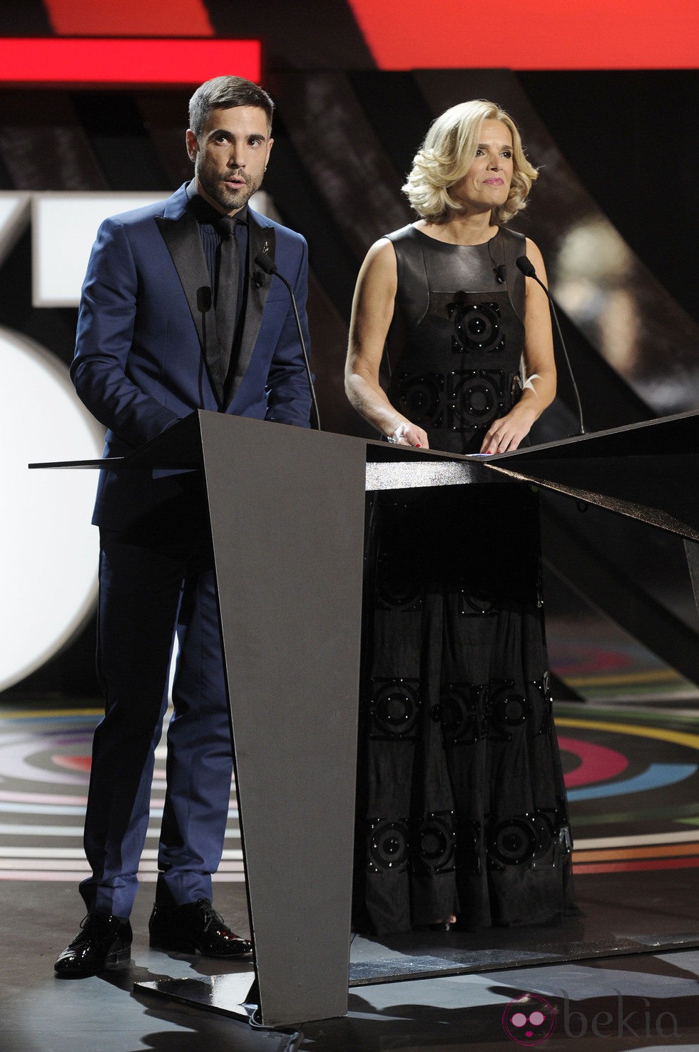 Unax Ugalde y Edurne Ormazabal en la gala de clausura del Festival de San Sebastián 2013