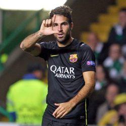 Cesc Fábregas dedica a su hija Lia el gol marcado ante el Celtic de Glasgow
