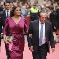 Curro Romero y Carmen Tello en la boda de María Colonques y Andrés Benet