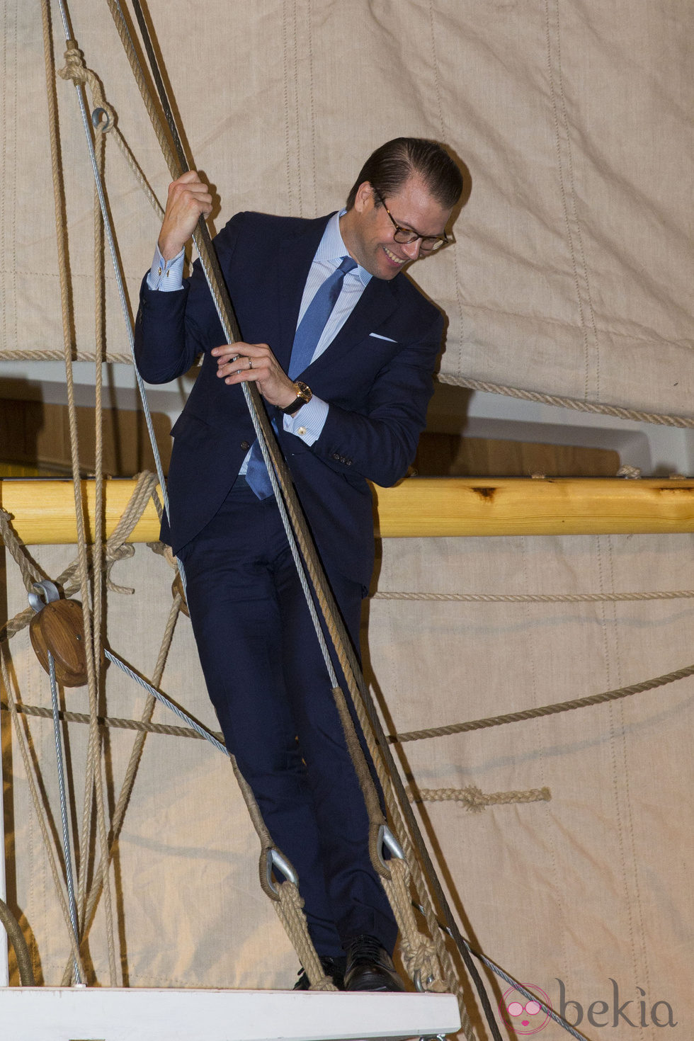 Daniel de Suecia en el Museo Naval de la isla de Oland