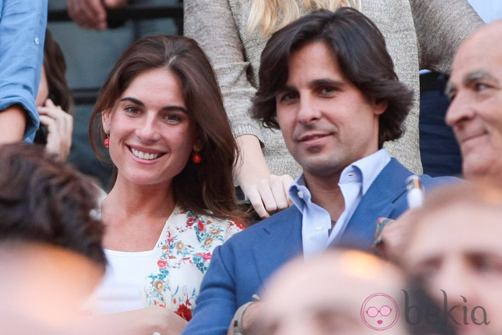 Lourdes Montes y Fran Rivera en una corrida benéfica en la Maestranza de Sevilla