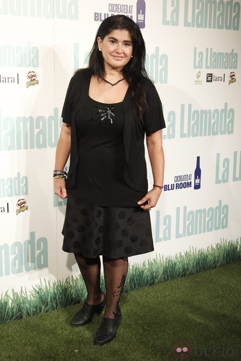 Lucía Etxebarría en el estreno de 'La llamada'
