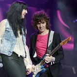Susana Alva y Rubén Pozo durante el concierto 'Por Ellas' de Cadena 100