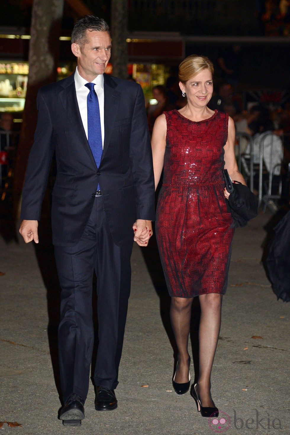 La Infanta Cristina e Iñaki Urdangarín durante la boda de Pablo Lara y Anna Brufau