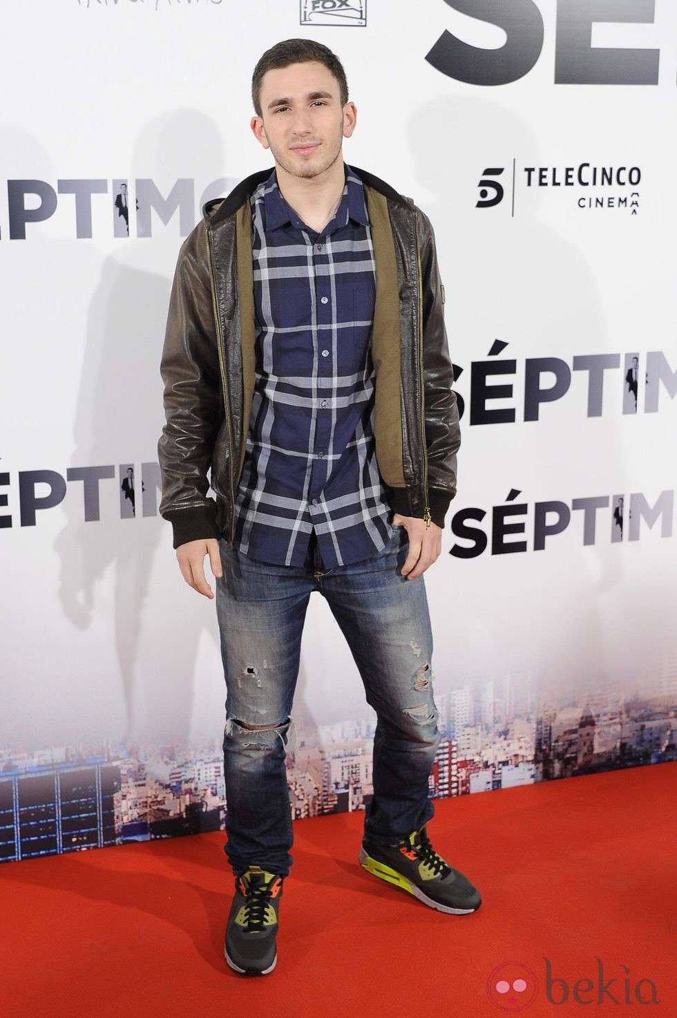 David Castillo en el estreno de 'Séptimo'