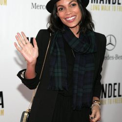 Rosario Dawsone en el estreno de 'Mandela, del mito al hombre' en Nueva York