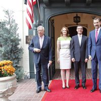 El príncipe Felipe junto al Alcalde de Los Ángeles