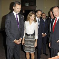 Los Príncipes Felipe y Letizia en la exposición 'Fray Junipero Serra y el legado de las misiones de California'