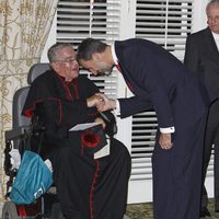 El Príncipe de Asturias durante la cena en la Huntington Library de Los Angeles