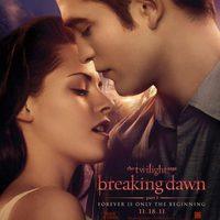 Robert Pattinson y Kristen Stewart en el cartel de 'Amanecer Parte 1'