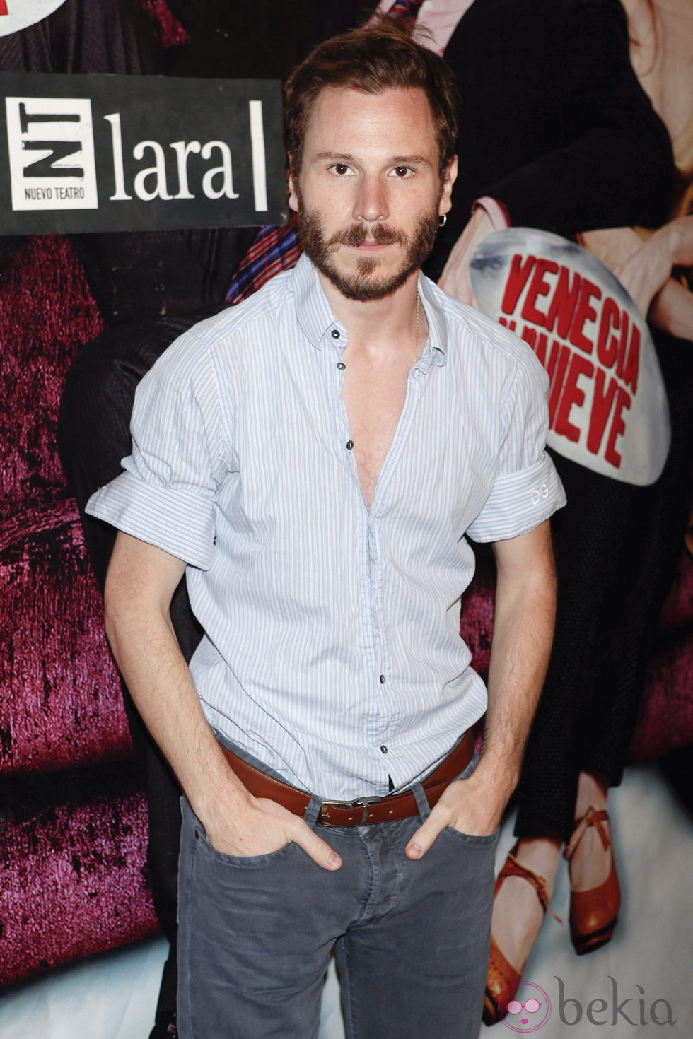 Rubén Ochandiano en el estreno de 'Venecia bajo la nieve'