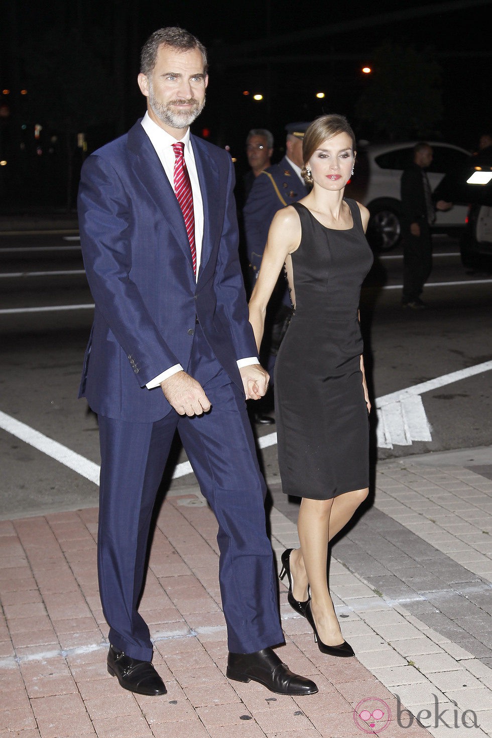 Los Príncipes Felipe y Letizia en la cena de la Fundación España-Florida en Miami