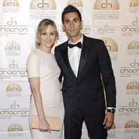 Álvaro Arbeloa y Carlota Ruiz en la presentación del Catálogo Solidario de la Fundación Chocrón Macías 2014 