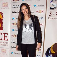 Helen Lindes a su llegada al SICAB 2013 en Sevilla