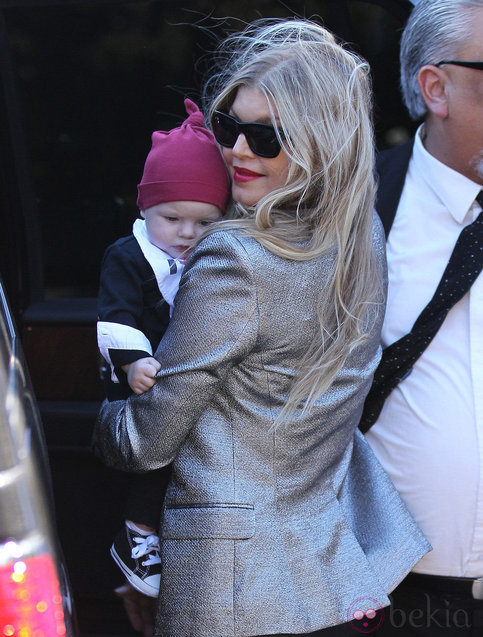 Fergie con su hijo Axl Jack el Día de Navidad
