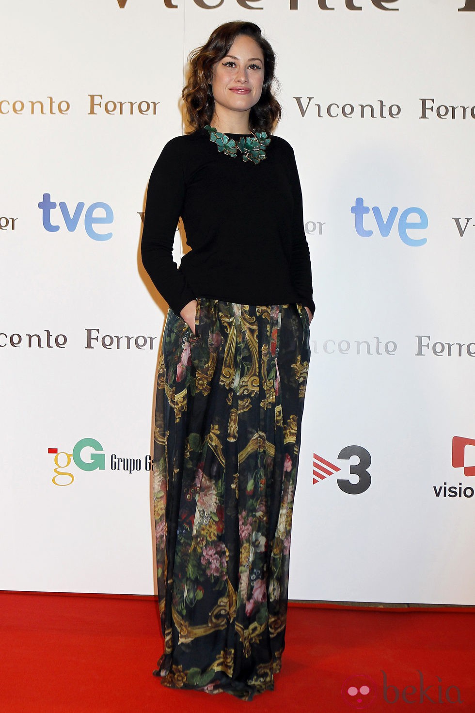 Aída Folch en el estreno de 'Vicente Ferrer'