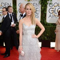 Sarah Paulson en la alfombra roja de los Globos de Oro 2014