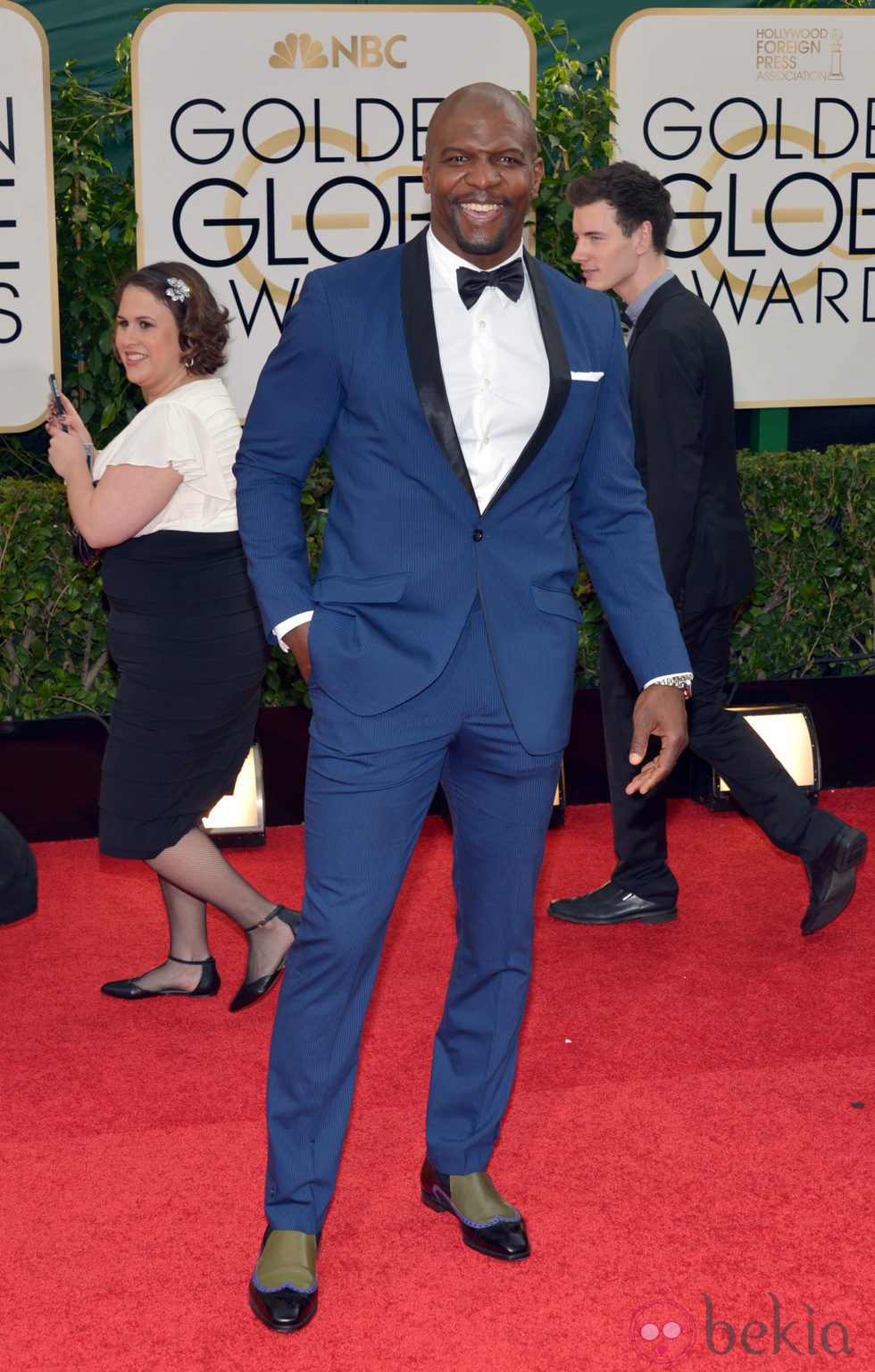 Terry Crews en la alfombra roja de los Globos de Oro 2014